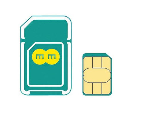 4GEE Mobile Broadband PAYG Combi SIM Card. Preloaded With 6GB Data